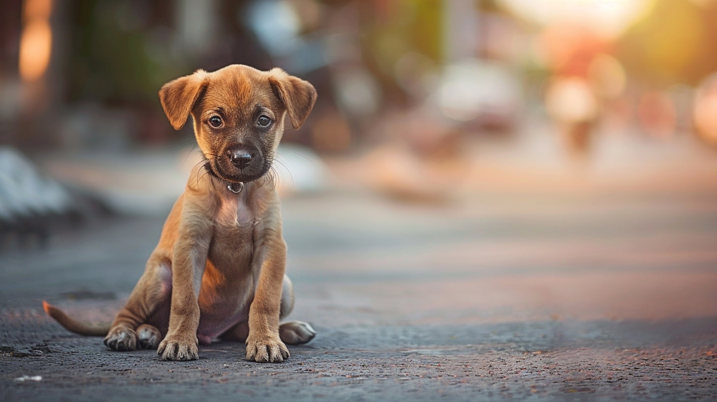 Ne pas forcer un chiot quand il a peur, dans l'espoir de la socialiser