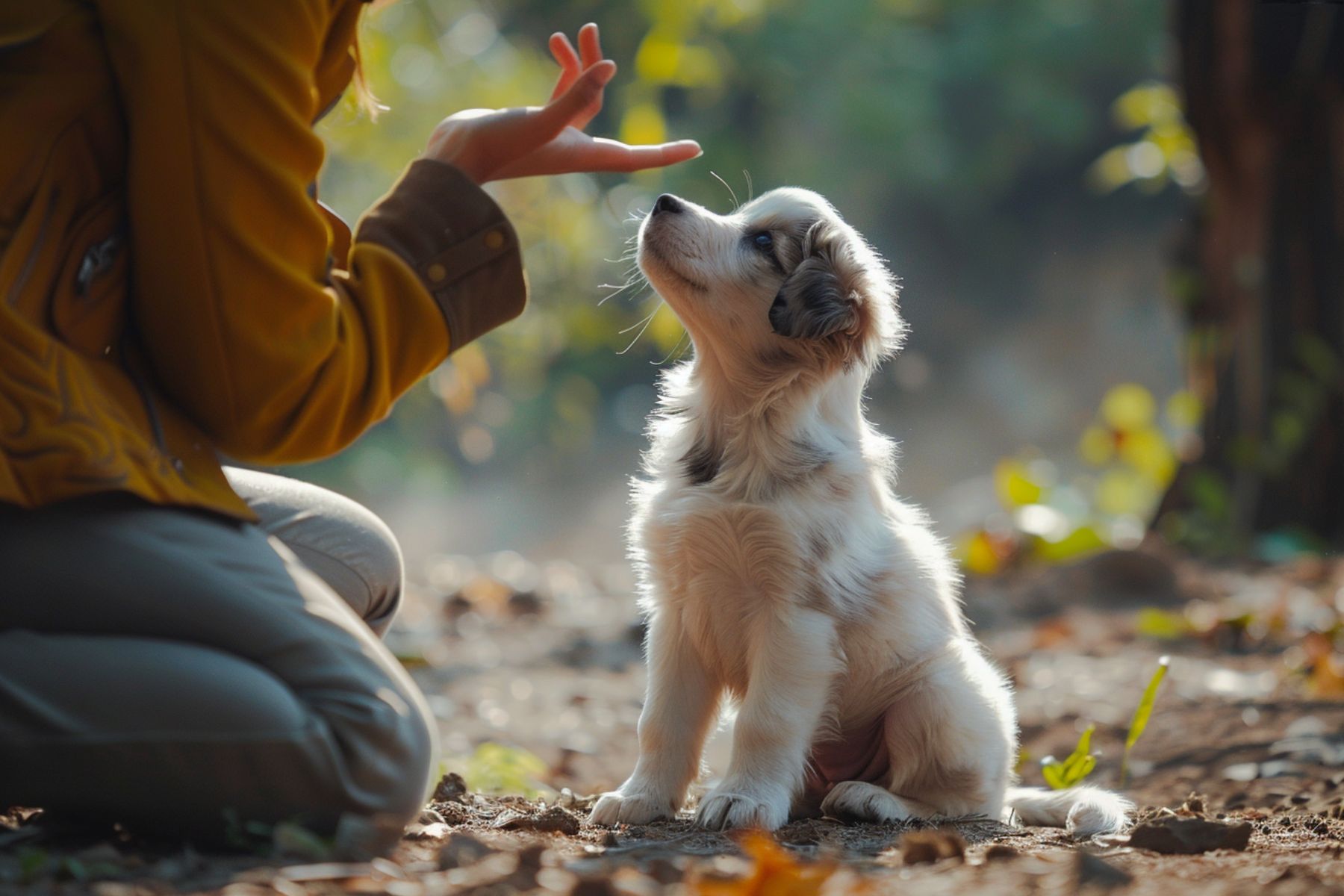 Vommuniquer de manière coherente avec son chiot.