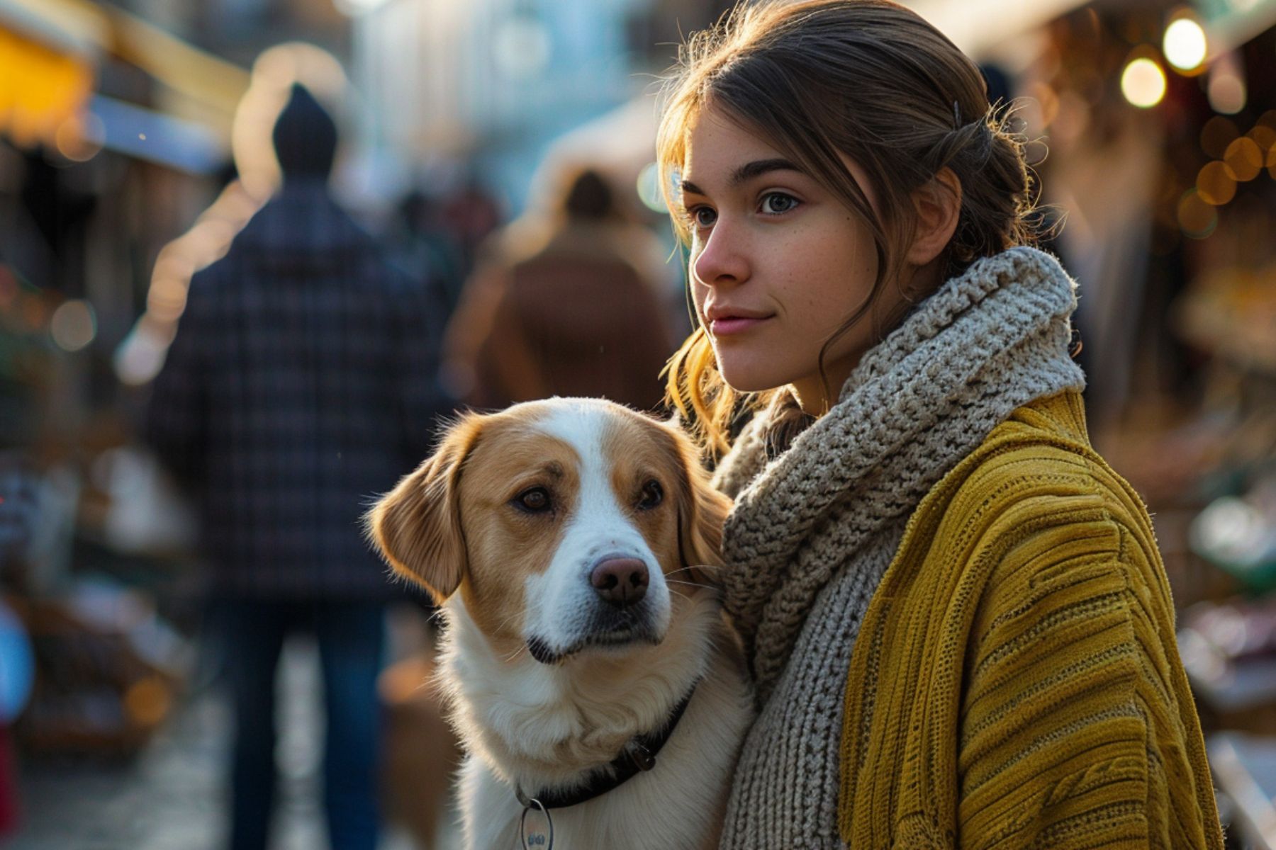 Complicité avec un chien bien éduqué