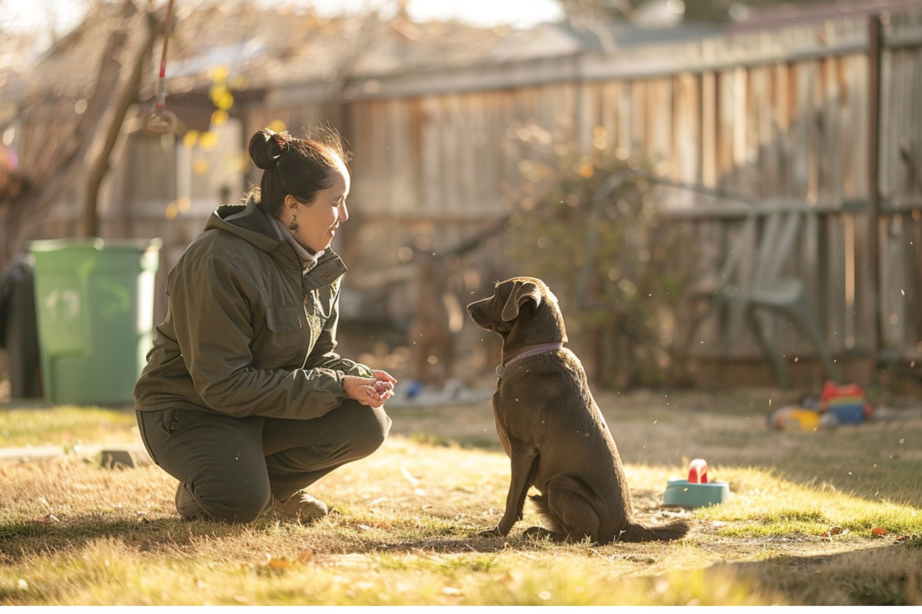 Rester calme quand un chien grogne