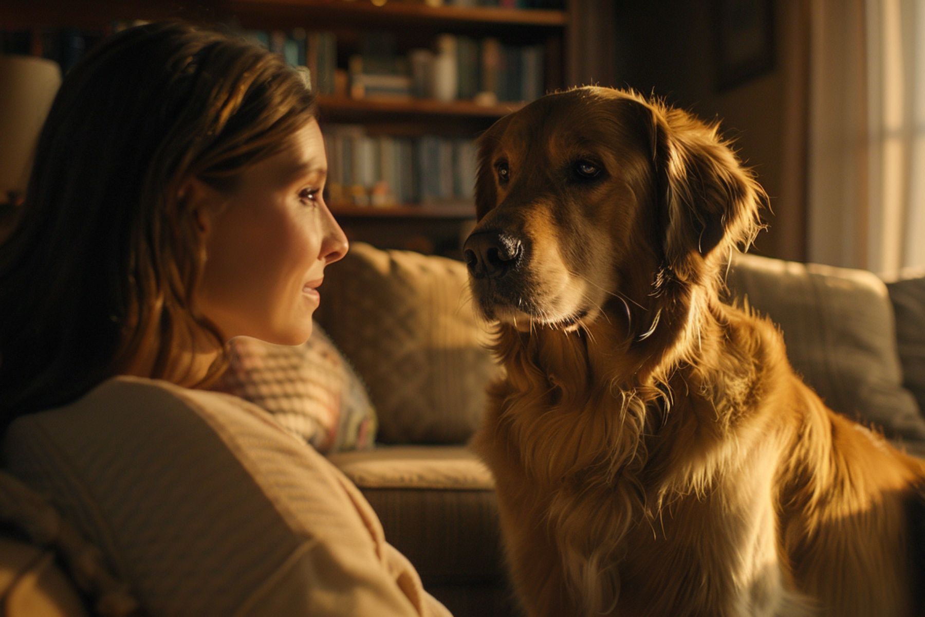 Connexion entre un chien et son humain