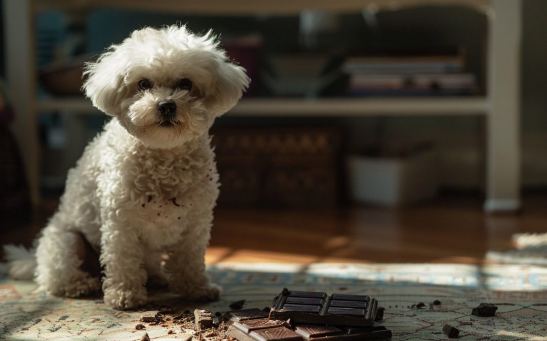 Votre chien a mangé du chocolat: attention poison!