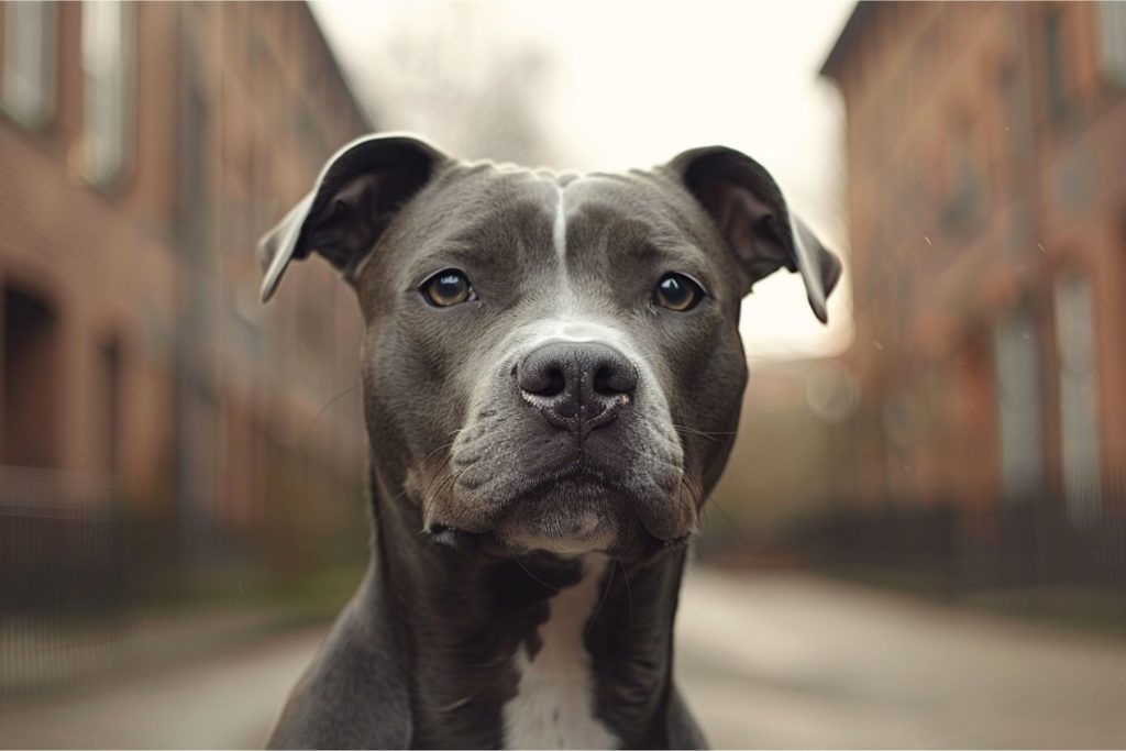 Un chien qui teste ou qui est à l'écoute