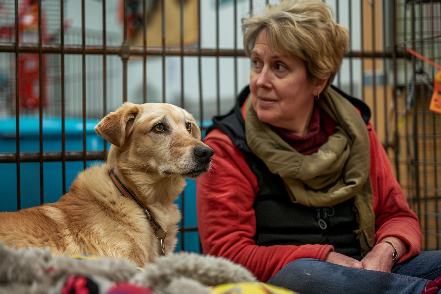 On peut trouver un chien calme dans un refuge